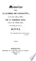 Memorias sobre la guerra de Cataluña, en los años 1822 y 1823