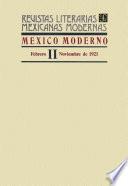 México moderno II, febrero–noviembre de 1921