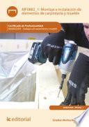 Montaje e instalación de elementos de carpintería y mueble. MAMD0209