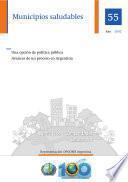 Municipios saludables: Una opción de política pública. Avances de un proceso en Argentina