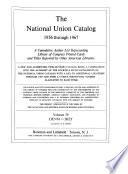 National Union Catalog