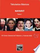 Nayarit. Tabulados básicos. XII Censo General de Población y Vivienda 2000. Tomo I