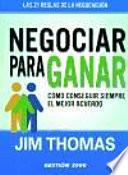 Negociar para ganar