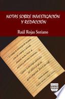 Notas sobre investigación y redacción