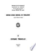 Noveno censo general de población: Estado Trujillo