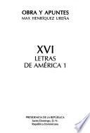 Obra y apuntes: Letras de América. pt. 1-3