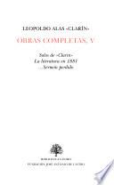 Obras completas de Leopoldo Alas Clarín: Articulos (1875-1878)