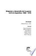 Orígenes y desarrollo de la guerra civil en Argentina, 1966-1976