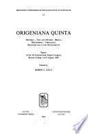 Origeniana Quinta