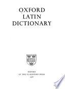 Oxford Latin Dictionary