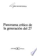 Panorama crítico de la generación del 27