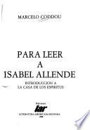 Para leer a Isabel Allende