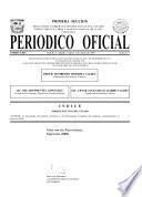 Periódico oficial del gobierno constitucional del estado independiente, libre y soberano de Coahuila de Zaragoza