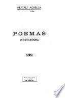 Poemas, 1920-1925