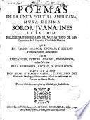 Poemas de la única poetisa americana,... sácalos a luz D. Juan Camacho Gayna...