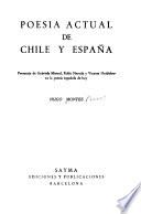 Poesía actual de Chile y España
