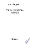 Poesía española siglo XX