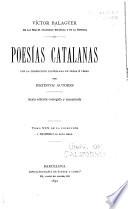 Poesías catalanas con la traducción castellana en prosa ó verso