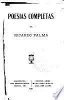 Poesías completas de Ricardo Palma