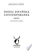Poesís española contemporánea 1901-1934 ...