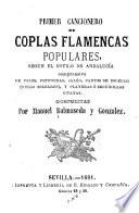 Primer cancionero de coplas flamencas populares