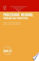 Procedural Meaning: Problems and Perspectives