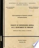 Proyecto de Diversificacion Agricola en El Departament de Paraguari