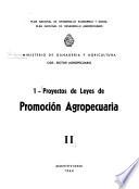 Proyectos de leyes de promoción agropecuaria