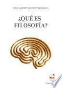 ¿Qué es filosofía?