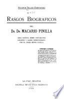 Rasgos biográficos del Dr. Dn. Macario Pinilla
