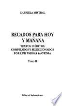 Recados para hoy y mañana