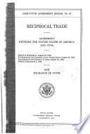 Reciprocal Trade Agreement Between the United States of America and Cuba