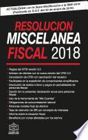 RESOLUCION MISCELANEA FISCAL 2019