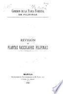 Revision de plantas vasculares Filipinas ...