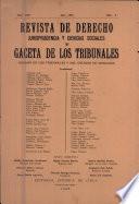 Revista de Derecho jurisprudencia y ciencias sociales y gaceta de los tribunales