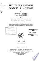 Revista de psicología general y aplicada