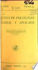 Revista de psicologia general y aplicada