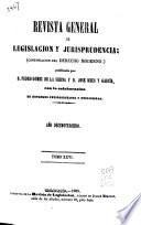 Revista general de legislación y jurisprudencia