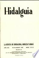 Revista Hidalguía número 172-173. Año 1982