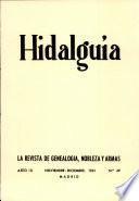 Revista Hidalguía número 49. Año 1961