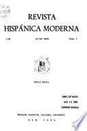 Revista hispánica moderna