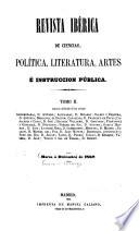 Revista ibérica de ciencias, política, literatura, artes y instrucción pública
