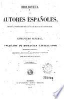 Romancero general, ó, Coleccion de romances castellanos anteriores al siglo XVIII