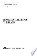 Rómulo Gallegos y España