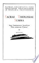 Sacrae theologiae summa: De Verbo incarnato. Mariologia. De gratia. De virtutibus infusis