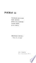 Selección poética Santa Fe al Norte.: Poemas de Wilfredo Bennasar, Mary Hechin, Jorge Malachevsky, Amado Siede, Julio Strina