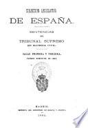 Sentencias del Tribunal Supremo en materia civil