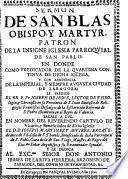 Sermon de San Blas obispo y martyr