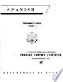 Spanish: Programmatic Course