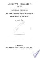 Sucinta relación de las principales operaciones del excmo. ayuntamiento constitucional de la ciudad de Barcelona en el año 1821